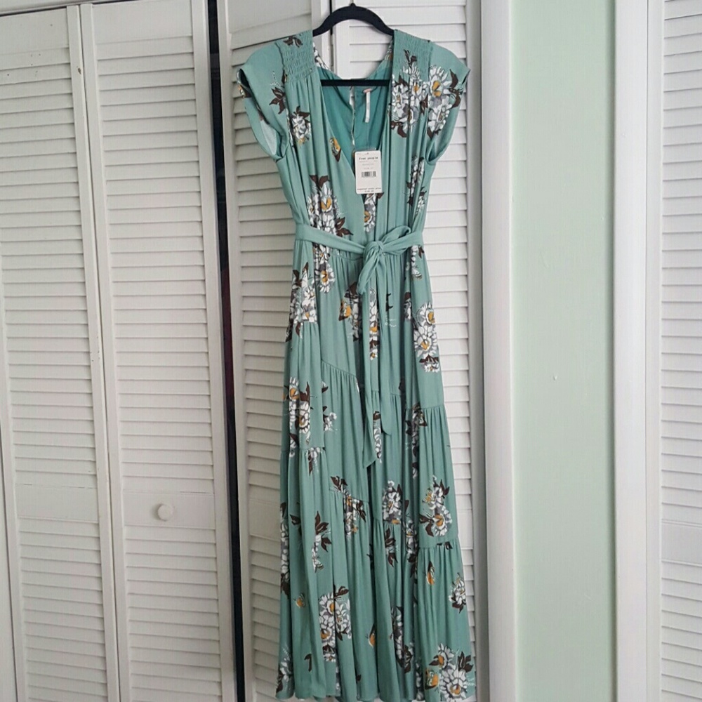 NWT $168 FREE PEOPLE botanical dress size 10